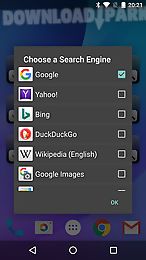 quick search widget (free)