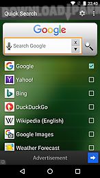 quick search widget (free)