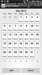 shift calendar (since 2013)