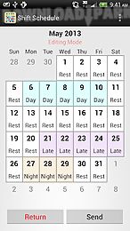 shift calendar (since 2013)