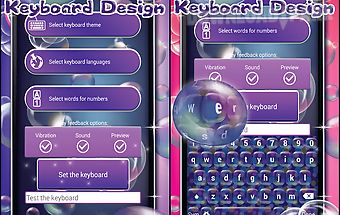 Soap bubble keyboard design