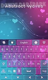 abstract waves keyboard theme