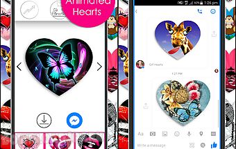 Gif hearts for messenger ♥