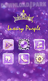 luxury purple launcher theme