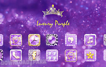 Luxury purple launcher theme