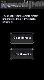 tv remote control for sony
