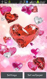 diamond hearts by live wallpaper hq