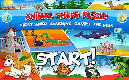 kids animal preschool puzzle l