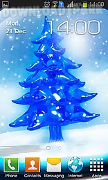 snowy christmas tree hd