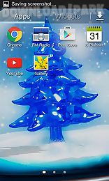 snowy christmas tree hd