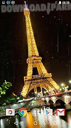 rainy paris live wallpaper