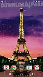 rainy paris live wallpaper