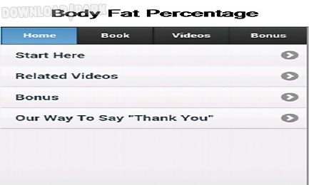 body fat percentage
