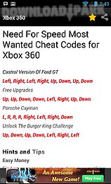 Need For Speed: Most Wanted (2005) Xbox Cheats Guide