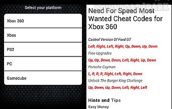 Nfs most wanted cheat