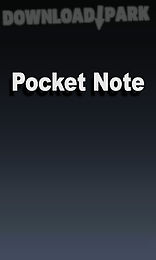 pocket note