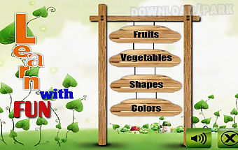 Fruit veg shape color for kids