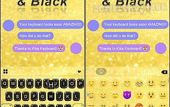 Gold & black keyboard theme