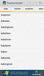 tagalog<>english dictionary