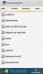 tagalog<>english dictionary