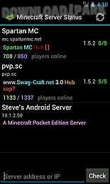 server status (for minecraft)