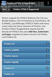 html5 supported for firefox