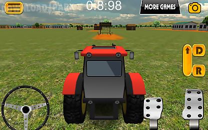 tractor parking 3d farm driver