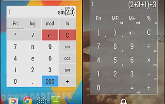 Calculator widget themes