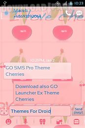 theme cherries for go sms pro