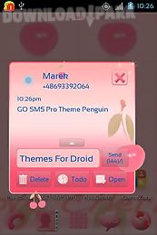 theme cherries for go sms pro