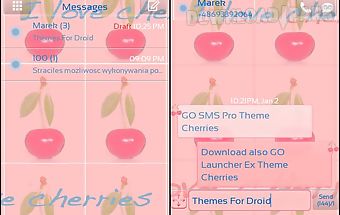 Theme cherries for go sms pro
