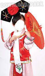 chinese costume photo montage