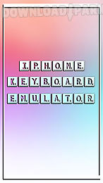 iphone keyboard emulator