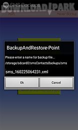 backup and restore master