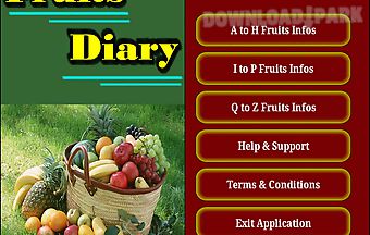 Fruits diary