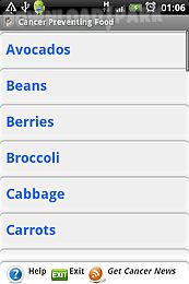 cancer preventing food (health
