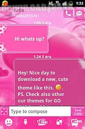 go sms pro theme pink love