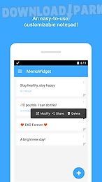 memo widget (note widget)