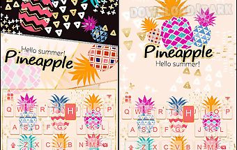 Pineapple kika keyboard theme