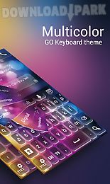 go keyboard multicolor theme