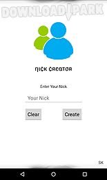 nick creator for msn