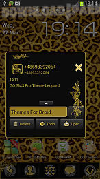theme leopard for go sms pro