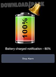 battery 100% alarm