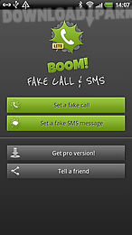 boom! fake call and sms lite
