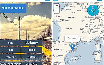 Europe offline map & guide