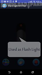 flash light on clap