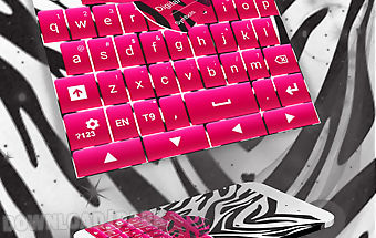 Keyboard backgraund zebra