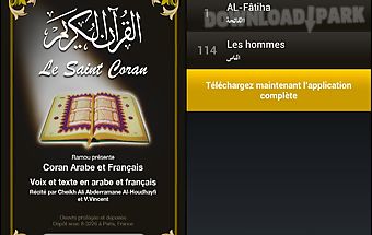 Coran français audio lite