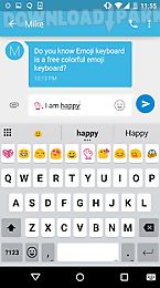 flat white emoji keyboard skin