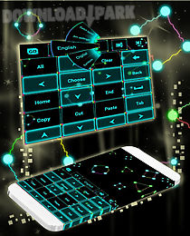 neon lightning keyboard